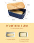 Countertop, Ceramic Butter Dish with Lid, Covered Butter Dish for Airtight Butter Holder Crock with Airtight Seal