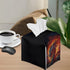 Fire Dragon Tissue Holder Square Cover for Home, Office, and Car, Waterproof Tissue Box Dispenser