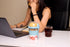 4 Pack 20 oz Set 4 Salda Breakfast On the Go Cups, Take and Go Yogurt Cup with Topping Cereal Cup with spoon, Overnight