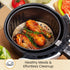 9 Steamer Paper, Air Fryer Round Parchment Paper Liners 220pcs Unbleached Bamboo Liners Easy Cleanup, Non-Toxic by