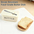 Piunaoa Countertop, White Butter Dish with Lid & Knife - Food-Grade Plastic Container, Large Capacity Holder