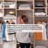 Fresheracc Clothes Hanger Organizer Holder for Space Saving, Triangle Storage Bag with Handles for Closet Tidier