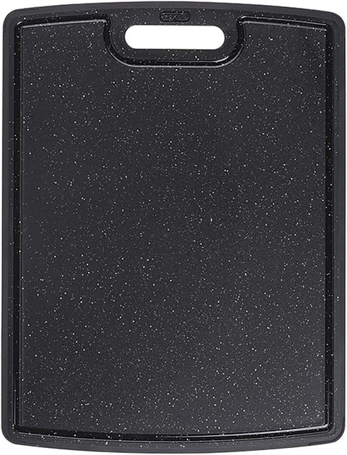 Dexas PolyDuO Reversible Cutting Board, 8.5 x 11 Inches, White and Midnight Granite
