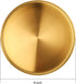 Jucoan 2 Pack 8 Inch Round Gold Tray, Decorative Small Vanity Tray for Bathroom Storage, Jewelry, Food, Candle