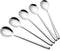 Stainless Steel Soup Spoons, Long Handled Spoons, Silver Pack of 5