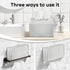 QUISBE (Silver-2 Pack) Disposable Hand Towel Box Cover Compatible with Kleenex Disposable Paper Hand Towels, Leather