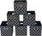 Fabric Storage Bins Cubes, Foldable Organizer with Handle, Set of 6, 11x11x11 for Cloth or Accessory Storage