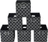 Fabric Storage Bins Cubes, Foldable Organizer with Handle, Set of 6, 11x11x11 for Cloth or Accessory Storage