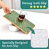 Shelf Liners for Kitchen Cabinets 17.5in x 20FT, Non-Adhesive Strong Non-Slip Thickened Gold Green Geometric Drawer