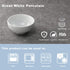White Porcelain Small Bowls - 4.3 inch Honeycomb Grids for Ice Cream, Yogurt, Dessert, Fruits, 8 Ounce Bowl Set