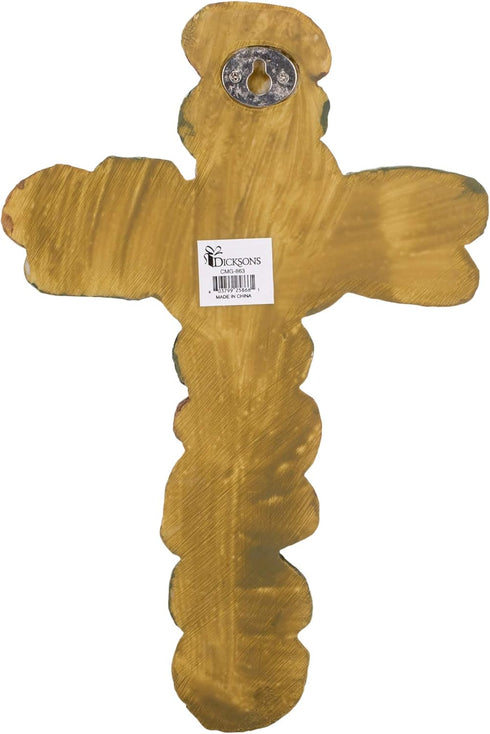 Dicksons Names of Jesus Christ Pebble, 10 Inch Resin Decorative Hanging Wall Cross
