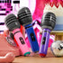 Zhanmai 12 80s 90s Pieces Inflatable Microphones for Kpop Birthday Party Blow up Fake Microphone Prop Toy for Rock Star