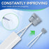 BOOMJOY Toilet Brush and Holder Set, Silicone Toilet Bowl Cleaner with Tweezers, Bathroom Accessories - White