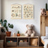 Set 2, 123 Homeschool,12x16 Boat Wades Numbers Animals Alphabet Poster Hanger Frame of Forest Animal ABC Educational