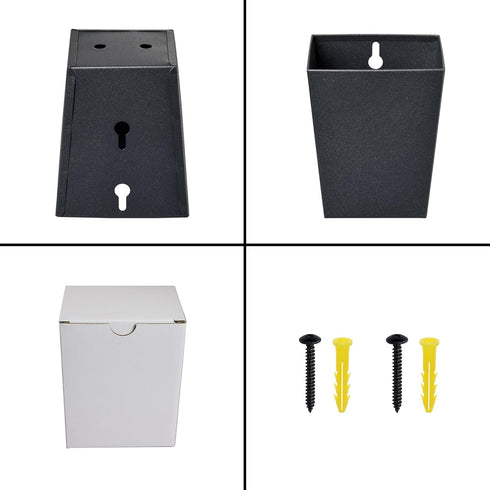 Black Stainless Steel Narrow Wall Mount Beer Bottle Cap Catcher Bucket