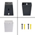 Black Stainless Steel Narrow Wall Mount Beer Bottle Cap Catcher Bucket