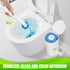 2 Pack Set, 54 Cleaning(2-Set) Disposable Toilet Brush and Holder Toilet Wand Refills, Extended Handle with Cleaner