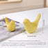 2 Pcs Ceramic Small Bird Figurines Modern Animal Statues for Home Room Decor and Bedroom Decor and Bookshelf Display