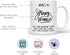 YouNique Designs Here's to Strong Women Mug, Funny Coffee Cup Gift for Coworkers and Friends, 11 oz