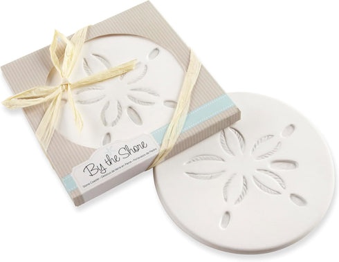 By The Shore Sand Dollar Coaster – Kate Aspen, Coastal Decor & Beach Wedding Favors, One Coaster