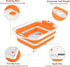 Collapsible Cutting Board, Foldable Chopping Board with Colander, Multifunctional Kitchen Vegetable Washing
