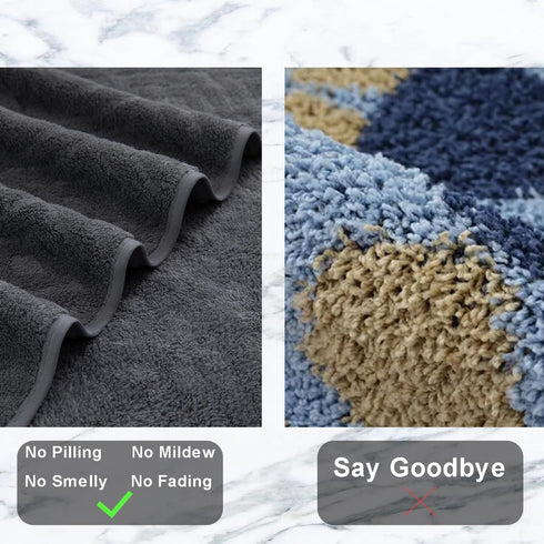 8 Pack Set Grey,2 Towels(35"x70"), 2 Towels,4 Ferdilan Bath Towels Oversized Bath Hand Washcloths Ultra Soft