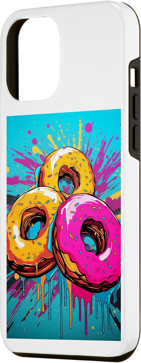iPhone 14 Pro Max Doughnuts Pop Art Vintage Retro Baking Bakery Bakery Bakery Goods Case