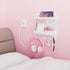 Yieach Bedside Wall Organizer for Dorm Bed,Rv,Small Room and Nightstand,Wall Mounted Floating Shelves and Bedside Shelf