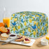 Bulopur Blue Butterfly Lemon Printed Toaster Cover, 4 Slice Microwave Oven Dust Protection
