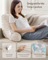 Blissful Diary Reading Pillow, Backrest Pillow with Shredded Memory Foam for Adult & Children, Designed for Bed