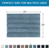 H.VERSAILTEX Non Slip Bath Mats for Bathroom, Luxury Chenille Striped Absorbent Non Skid Fluffy Soft Washable Rugs