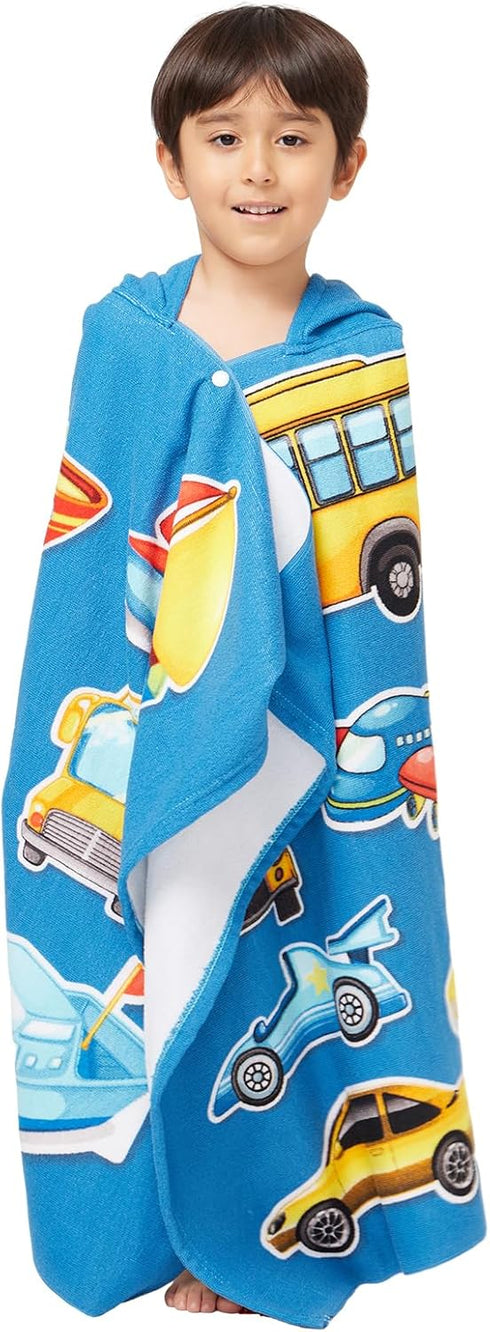Gealaek Hooded Towel for Toddlers 5-12 Years Boys Girls Kids Bath Pool