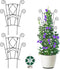 Yhtpouqe Stackable Plant Support Stakes, 2 Pack Metal Twig Plants Trellis for
