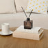DECOR4SEASON Set 2, Decorative Faux Book Storage Boxes of Linen Fabric Textured Books, Off White, Modern Minimalist