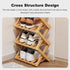 Closet, YYW Bamboo Shoe Rack for Entryway, Free Standing Shoe Racks Shelf Widen Foldable Vertical Shoe Storage