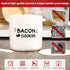 SOLIGT Ceramic Bacon Cooker for Microwave Oven - Splatter-Proof Design Microwave Bacon Cooker with Lid and Bonus Tongs - Easy Faster Bacon Maker for Yummy Crispy Bacon