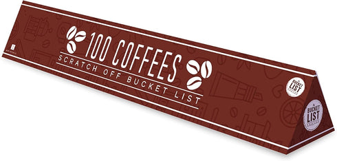 Gift Republic 100 Coffee Bucket List Scratch Poster