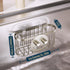 Consumest Sponge Holder Smiley Face - Kitchen Sink Caddy, Sink Organizer with Removable Suction Cups & Adhesive Strips
