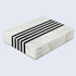 12 6 2 Handicrafts Home Large Decorative Storage Box with Lid Black White Modern Storage Box, Remote Control Organizer
