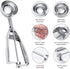 Ice Cream Scoop, 3Pcs Cookie Scoop Set, Stainless Steel Scooper with Trigger Release for Baking, Set of 3