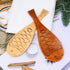 Honbay 2PCS Wooden Rice Paddle, Cute Fish Shaped Rice Spoon for Cooking Rice, Potato Salads, Desserts (2 Color)