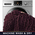 Walensee Bathroom Rug Non Slip Bath Mat, 36x24 Inch Plum Purple, Water Absorbent Super Soft Shaggy Chenille Machine