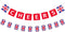 2 Pieces British Party Garland, Cheers British Banner Garland, UK Flag Pennant Banner for Hanging Decoration