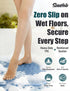 ShineHub 28 16 Inch 166 TPE Non-Slip Bathtub Mat, x Shower Mat with Suction Cups & Massage Nodes, Quick-Draining Bath