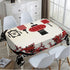 TKS MITLAN 60 84 Inch 6-8 Chinese Lantern Decorative Rectangle Tablecloth Festival Window Flower Cherry Pattern