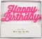 Meri Meri Pink Happy Birthday Candle, Pack of 1