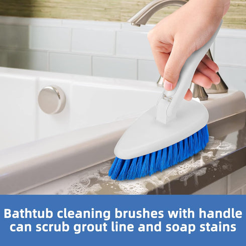 Qaestfy Bathtub Brush Replacement Head for Shower, Tub, and Tile Cleaning, Compatible with QAE008 & QAE002 Model QAE010