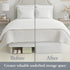 Bed Maker’s Bed Skirt, Never Lift Your Mattress, Mocha, 14 Inch Drop Length, Split Corners, Full