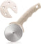 Pizza Cutter Wheel, Stainless Steel Slicer with Cover, Super Sharp and Dishwasher Safe, Beige