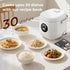 3 Uncooked,1.6 1-3 Rice Cooker Small cup Quart Non-stick Mini Rice Cooker,With Stainless Steel Steamer Tray,One-Switch